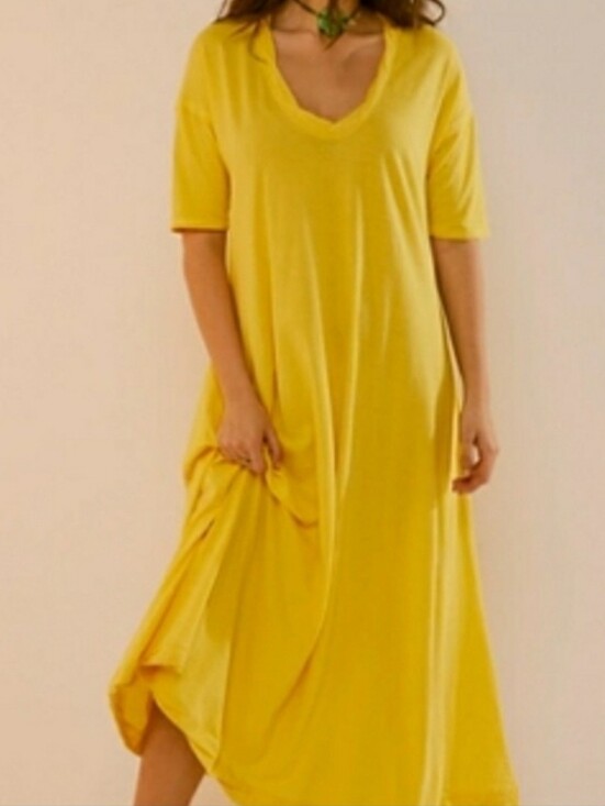 Free People Dresses & Skirts - Free People Beach Carter Dress Size M Gold